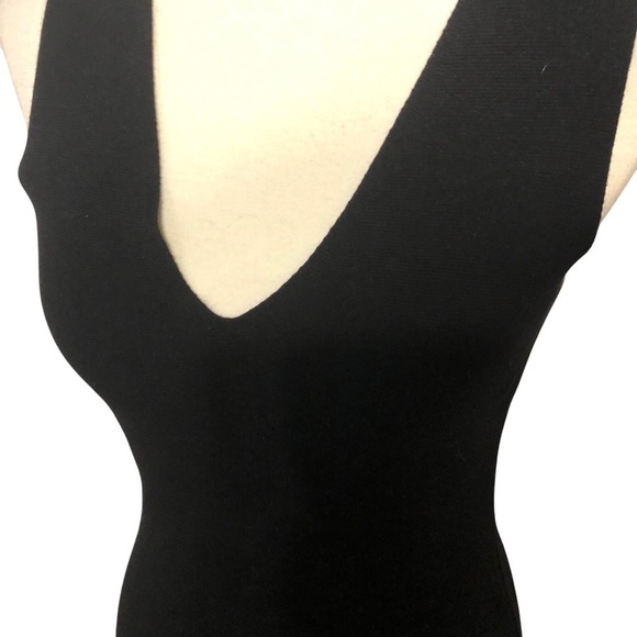 Ann Taylor Knit Stretch Dress Sz XSP Black Cut Out Back LBD Career Cocktail - Picture 7 of 11